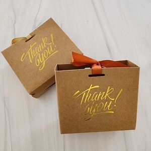 Thank You Party Favor Kraft Small Bags NWOT Bundle of 45